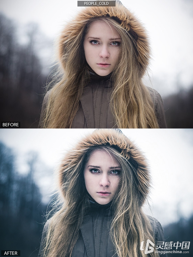 7个专业人像Lightroom预设 7 Pro People Presets  灵感中国网 www.lingganchina.com