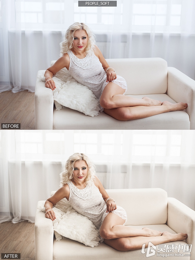 7个专业人像Lightroom预设 7 Pro People Presets  灵感中国网 www.lingganchina.com