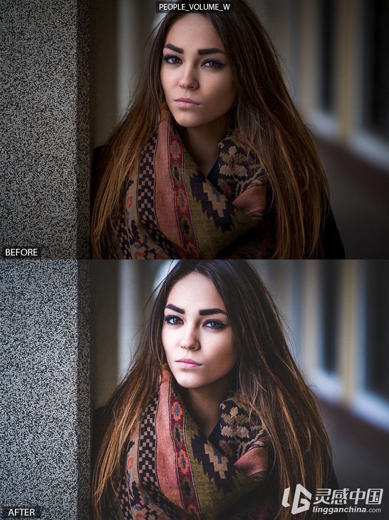 7个专业人像Lightroom预设 7 Pro People Presets  灵感中国网 www.lingganchina.com