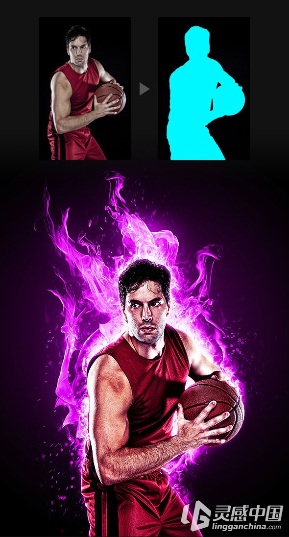 超酷火焰动作 Burn Photoshop Action（附视频教程）  灵感中国网 www.lingganchina.com
