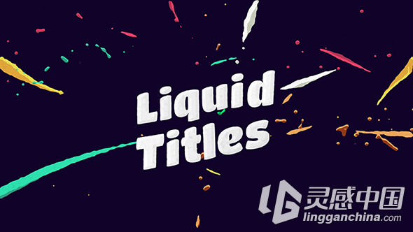 动漫卡通特效素材AE模板Videohive Liquid Animation Titles  灵感中国网 www.lingganchina.com