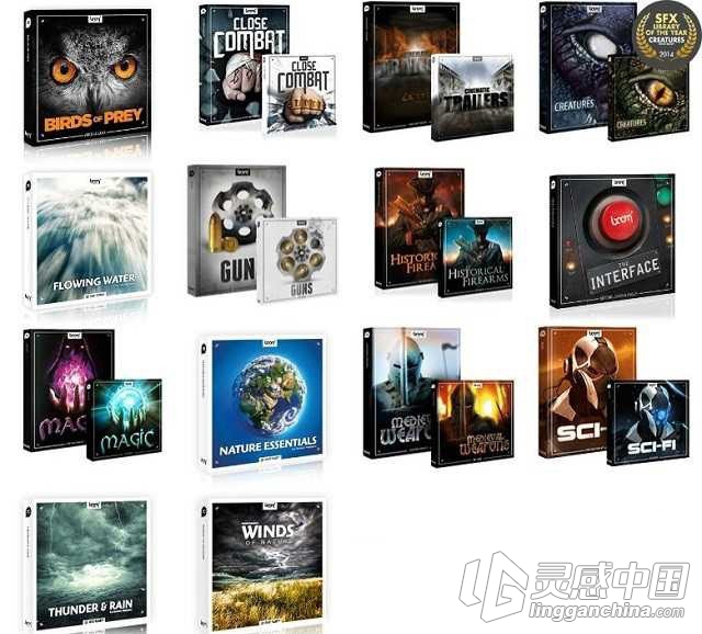 Boom Library Historical Firearms Budle 声效库超级合集14套 60GB  灵感中国网 www.lingganchina.com