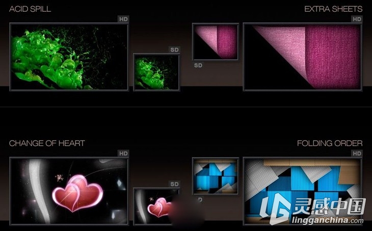 DJ视频转场特效视频素材合辑Vol.2 Animated Wipes &amp; Transitions Collection 2  灵感中国网 www.lingganchina.com
