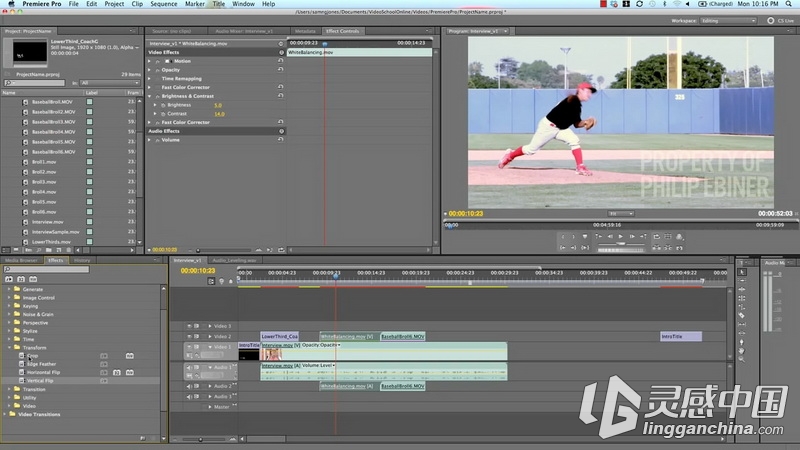 Premiere视频编辑专业指南视频教程Udemy Complete Adobe Premiere Pro Video Editi...  灵感中国网 www.lingganchina.com