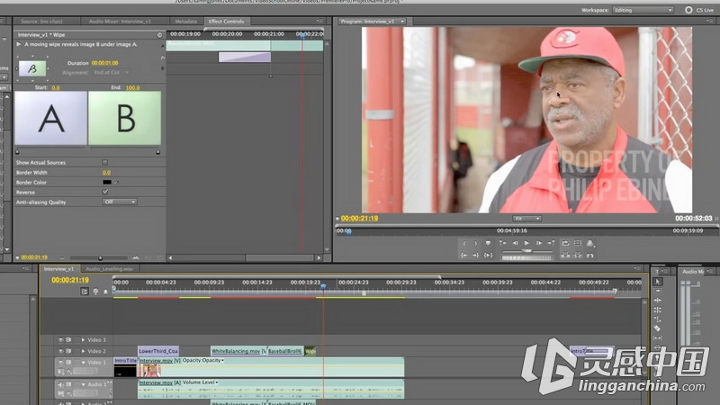Premiere视频编辑专业指南视频教程Udemy Complete Adobe Premiere Pro Video Editi...  灵感中国网 www.lingganchina.com