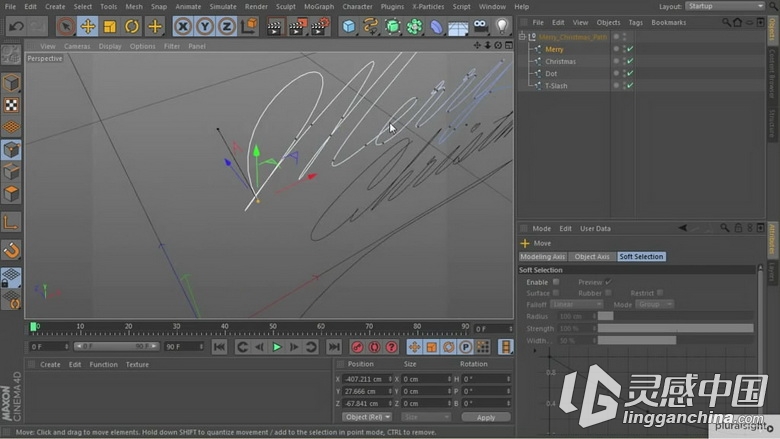 AE超级粒子光绘特效动画视频教程Digital-Tutors Virtual Light Painting Using Tra...  灵感中国网 www.lingganchina.com