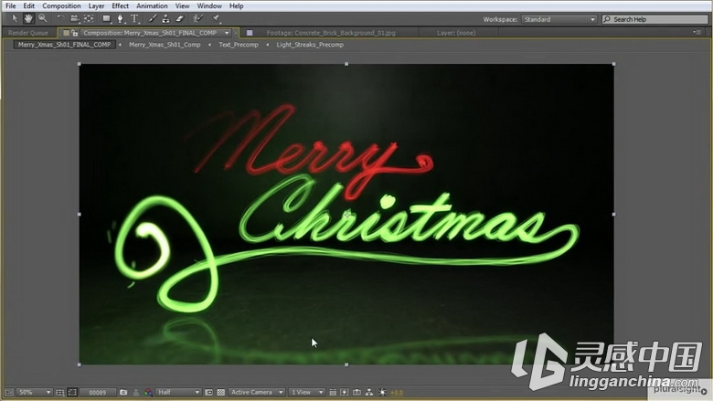 AE超级粒子光绘特效动画视频教程Digital-Tutors Virtual Light Painting Using Tra...  灵感中国网 www.lingganchina.com