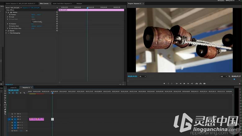 Premiere Pro CC 2015影视后期制作视频教程 Editing in Premiere Pro CC 2015  灵感中国社区 www.lingganchina.com