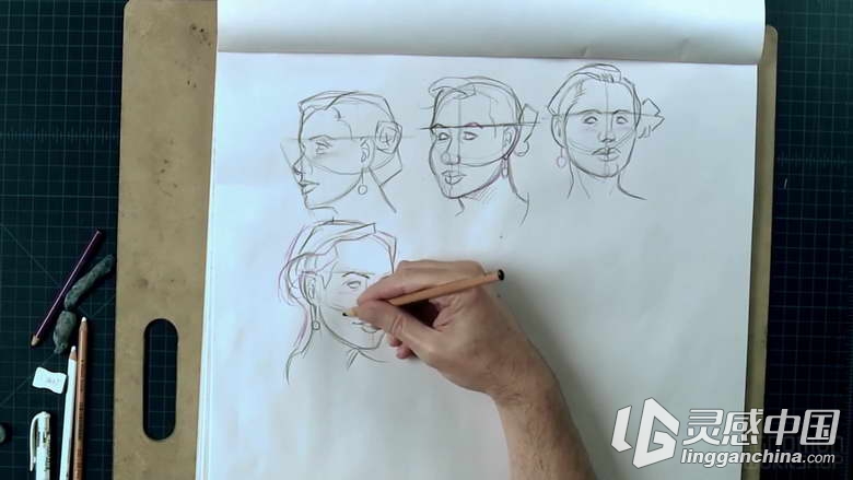 人物素描绘画基础剖析视频教程第三季The Gnomon Workshop Figure Fundamentals Vol...  灵感中国网 www.lingganchina.com