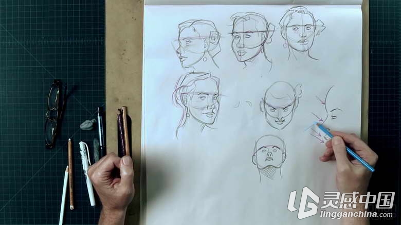 人物素描绘画基础剖析视频教程第三季The Gnomon Workshop Figure Fundamentals Vol...  灵感中国网 www.lingganchina.com