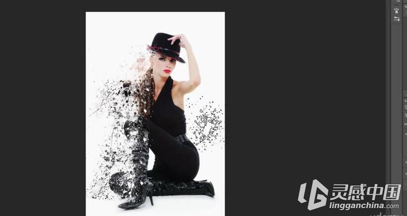 Photoshop 创建飞溅特效视频教程Creating Splatter Effect in Photoshop  灵感中国网 www.lingganchina.com