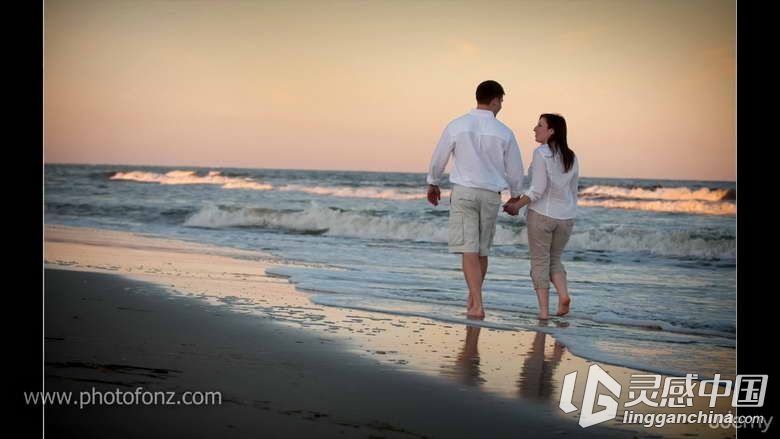 户外情侣婚纱肖像摄影指南视频教程  灵感中国网 www.lingganchina.com