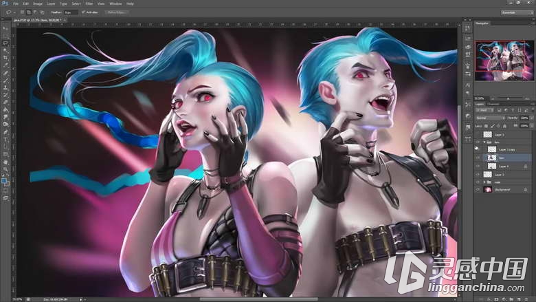 Photoshop卡通角色手绘教程第二十三季 Sakimi Chan Patreon Term 23  灵感中国网 www.lingganchina.com