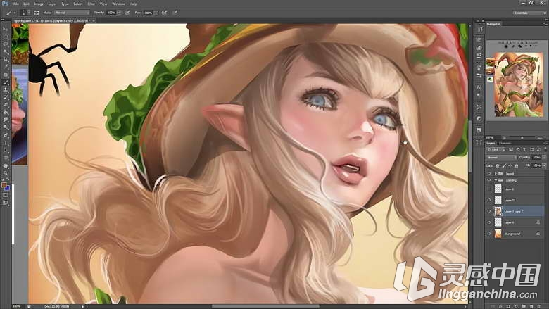Photoshop卡通角色手绘教程第二十三季 Sakimi Chan Patreon Term 23  灵感中国网 www.lingganchina.com