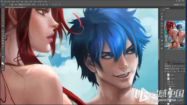 Photoshop卡通角色手绘教程第二十四季 Sakimi Chan Patreon Term 24  灵感中国网 www.lingganchina.com