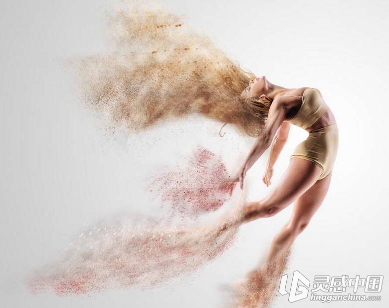超酷沙尘暴粉末飞溅特效PS动作 Dust Storm Photoshop Action  灵感中国网 www.lingganchina.com