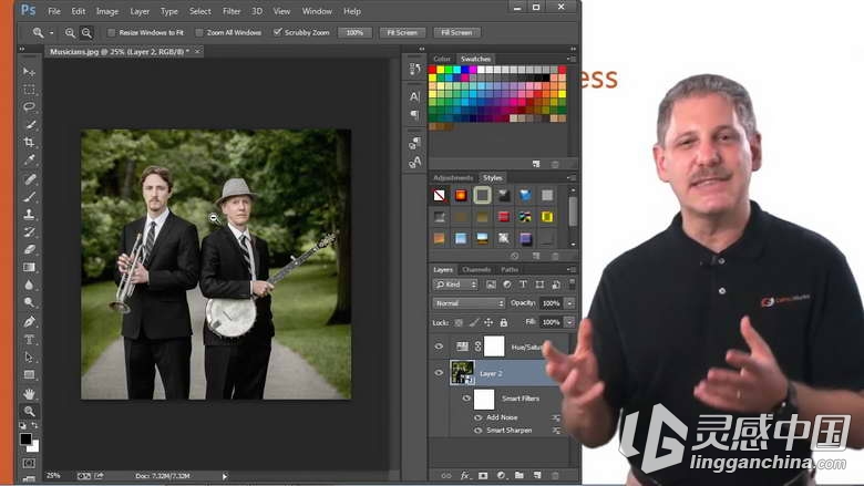 Photoshop CC创意核心实例训练视频教程Introduction to Adobe Photoshop CC  灵感中国网 www.lingganchina.com