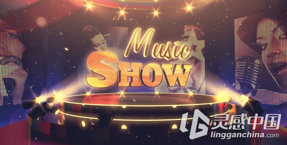 音乐舞台演出包装动画AE模板 Videohive Music Show  灵感中国网 www.lingganchina.com