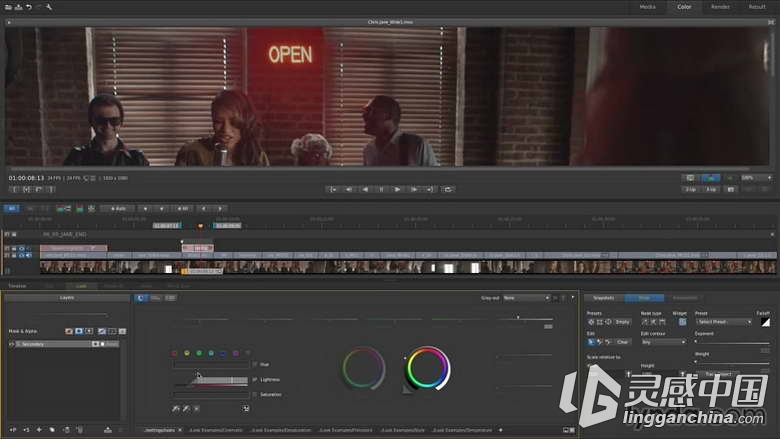SpeedGrade CC 全面核心技术视频教程Up and Running with SpeedGrade CC  灵感中国网 www.lingganchina.com