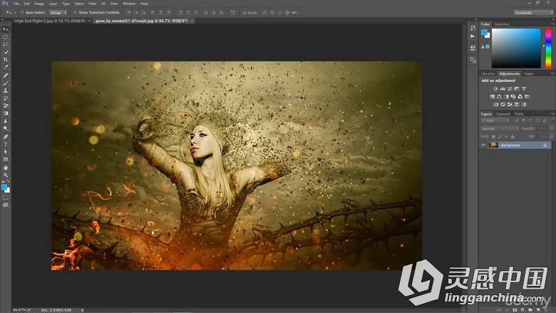 Photoshop CC摄影后期调色润饰解惑视频教程  灵感中国网 www.lingganchina.com