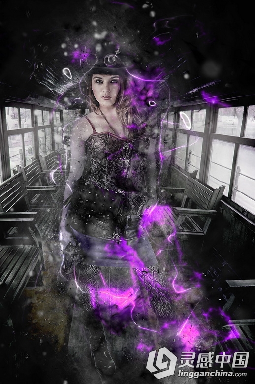 超火爆爆炸烟雾光效动作 Rage Photoshop Action（附视频教程）  灵感中国网 www.lingganchina.com