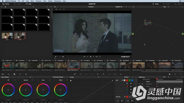 DaVinci Resolve12达芬奇色彩分级基础训练视频教程  灵感中国网 www.lingganchina.com