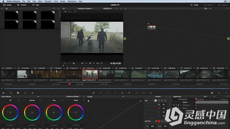 DaVinci Resolve12达芬奇色彩分级基础训练视频教程  灵感中国网 www.lingganchina.com