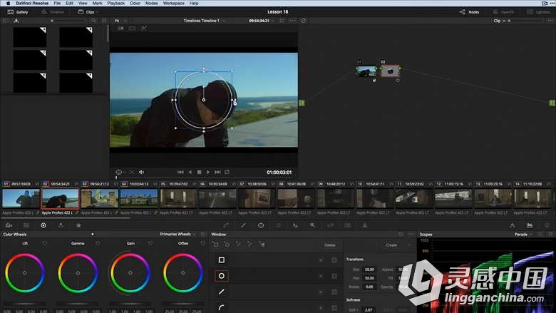 DaVinci Resolve12达芬奇色彩分级基础训练视频教程  灵感中国网 www.lingganchina.com