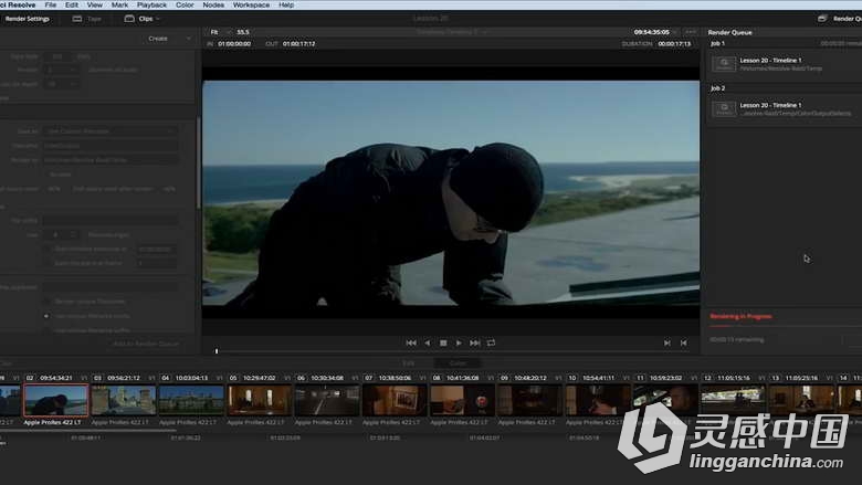 DaVinci Resolve12达芬奇色彩分级基础训练视频教程  灵感中国网 www.lingganchina.com