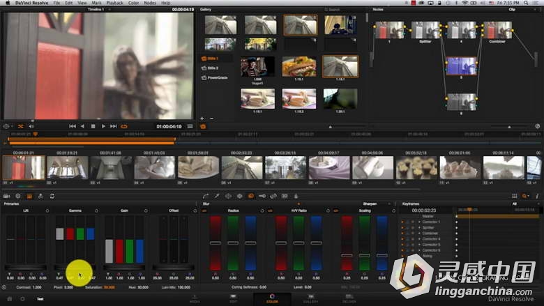 Davinci Resolve达芬奇颜色分级解析视频教程Easy Color Grading Course with Davin...  灵感中国网 www.lingganchina.com