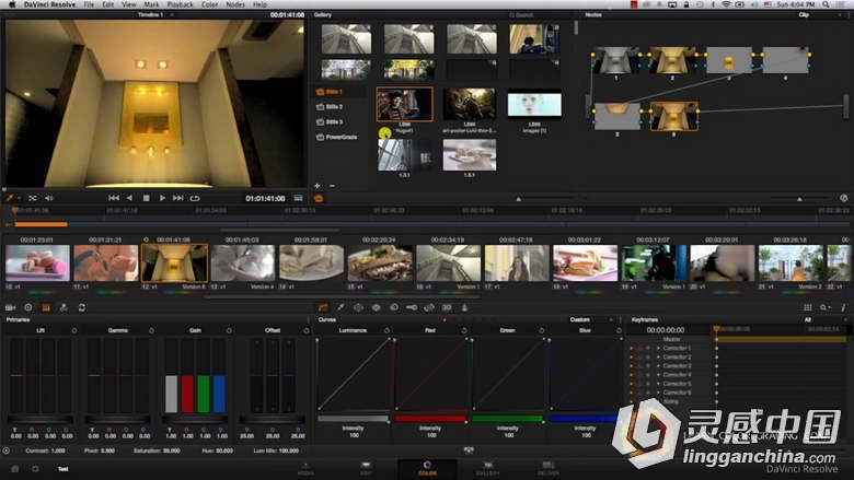 Davinci Resolve达芬奇颜色分级解析视频教程Easy Color Grading Course with Davin...  灵感中国网 www.lingganchina.com