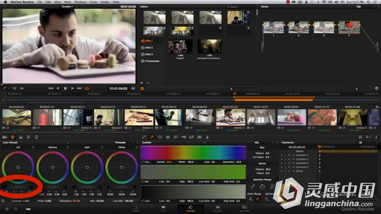 Davinci Resolve达芬奇颜色分级解析视频教程Easy Color Grading Course with Davin...  灵感中国网 www.lingganchina.com