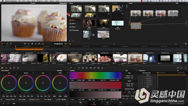 Davinci Resolve达芬奇颜色分级解析视频教程Easy Color Grading Course with Davin...  灵感中国网 www.lingganchina.com