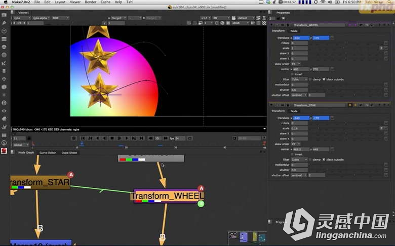 NUKE 7综合训练视频教程 FXPHD NUK104 Introduction to NUKE 7  灵感中国网 www.lingganchina.com