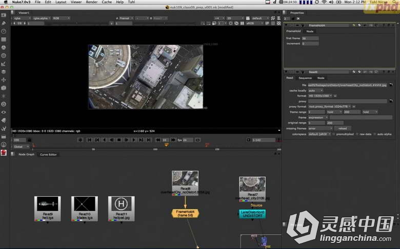 NUKE 7综合训练视频教程 FXPHD NUK104 Introduction to NUKE 7  灵感中国网 www.lingganchina.com