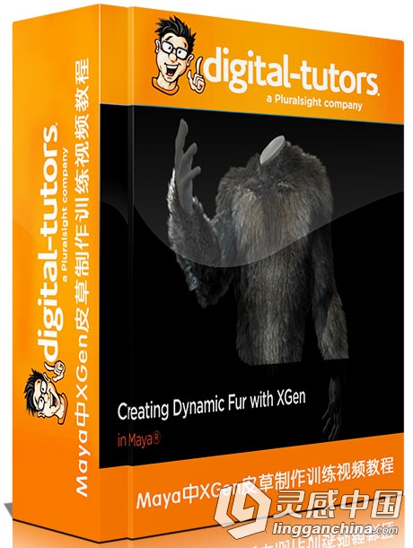 Maya中XGen皮草制作训练视频教程 Creating Dynamic Fur with XGen in Maya  灵感中国社区 www.lingganchina.com