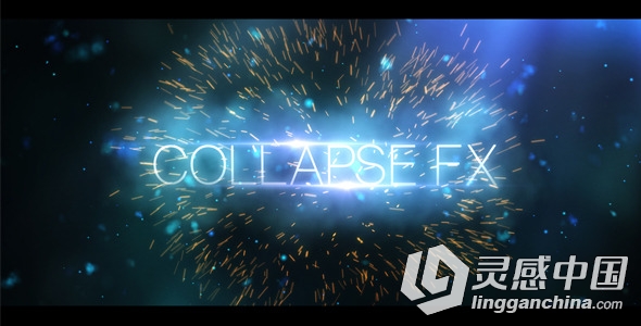 宇宙光彩Logo演绎动画AE模板 Videohive Universe Titles  灵感中国网 www.lingganchina.com