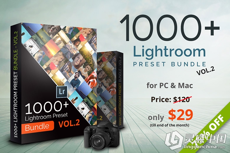 CreativeMarket出品1000+ Lightroom Preset Bundle Vol.2 精美Lr预设1000套合集  灵感中国网 www.lingganchina.com