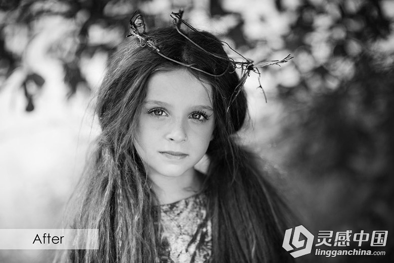 欧美人像黑白Lr预设 Black and White Workflow Lightroom Presets  灵感中国网 www.lingganchina.com
