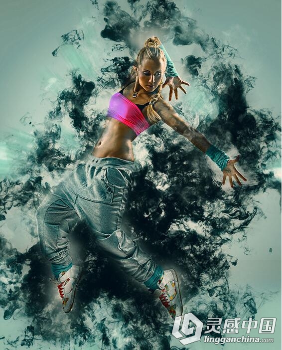 国外最新烟雾特效PS动作 Smoke Photoshop Action  灵感中国网 www.lingganchina.com
