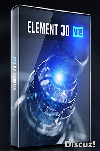 E3D V2 3D特效AE插件完美注册破解版 Video Copilot Element 3D v2.0.7 for Mac  灵感中国社区 www.lingganchina.com