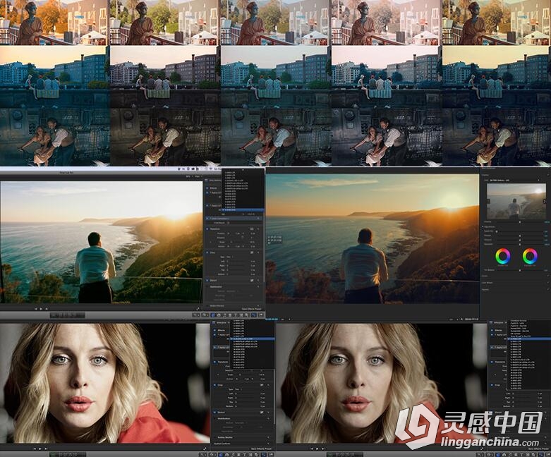 80组LUTs好莱坞电影胶片调色预设 80 LUTs Color Grading Pack  灵感中国网 www.lingganchina.com