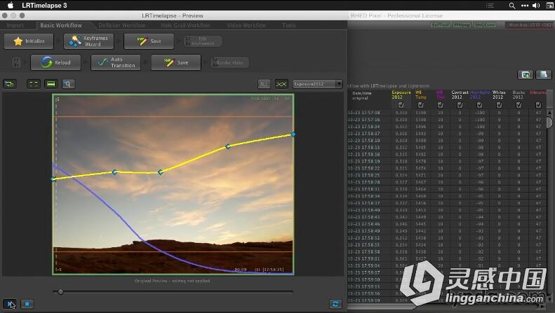 Lightroom+LRTimelapse创建延时摄影的工作流程视频教程 附素材  灵感中国网 www.lingganchina.com