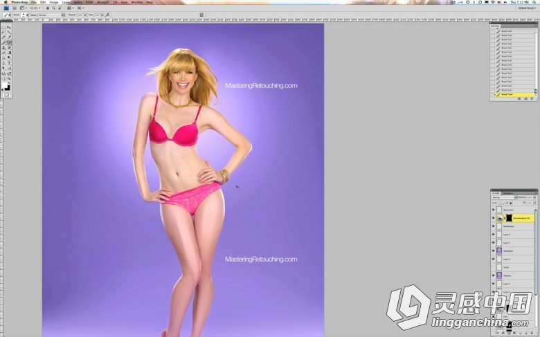 PS专家级杂志人像高端修饰技术视频教程合辑 Mastering Retouching  灵感中国网 www.lingganchina.com