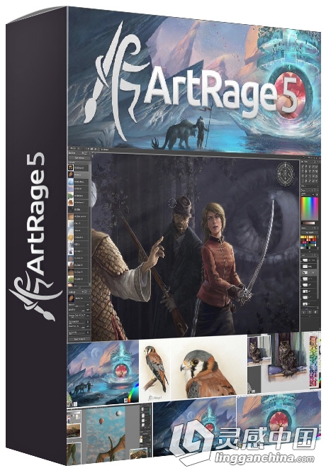 数字绘画软件 Ambient Design ArtRage 5.0.4多语言(Mac OS X)  灵感中国网 www.lingganchina.com