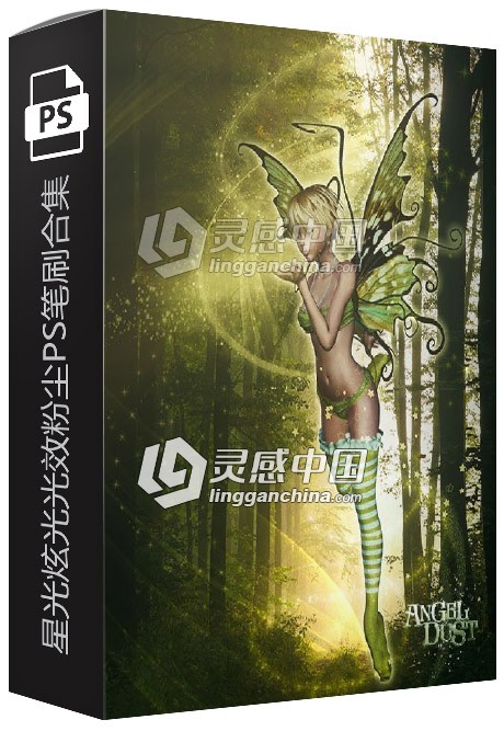 超酷星光炫光光效粉尘PS笔刷合集 Angel Dust- Rons Deviney  灵感中国网 www.lingganchina.com