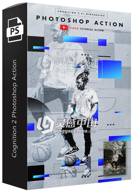 杂志艺术PS动作 Cognition 2 Photoshop Action 附视频教程  灵感中国网 www.lingganchina.com