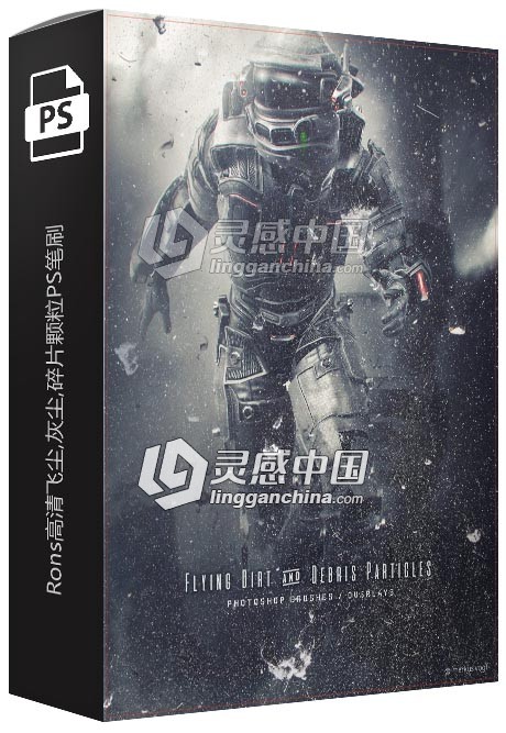 Rons高清飞尘,灰尘,碎片颗粒PS笔刷 Ron's Flying Dirt &amp; Debris Part  灵感中国网 www.lingganchina.com