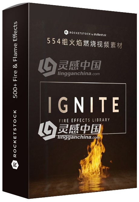 554组4K地面水面火焰熊熊大火燃烧喷发特效视频素材 Ignite-Fire  灵感中国社区 www.lingganchina.com