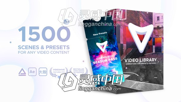1500种视频特效包装动画预设AE脚本 Video Library V3 Win/Mac 附使用教程  灵感中国网 www.lingganchina.com
